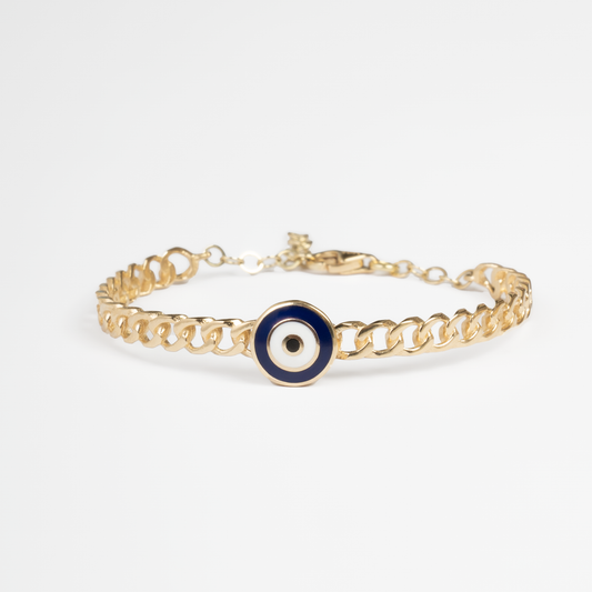 Evil-Eye Chain Bangle