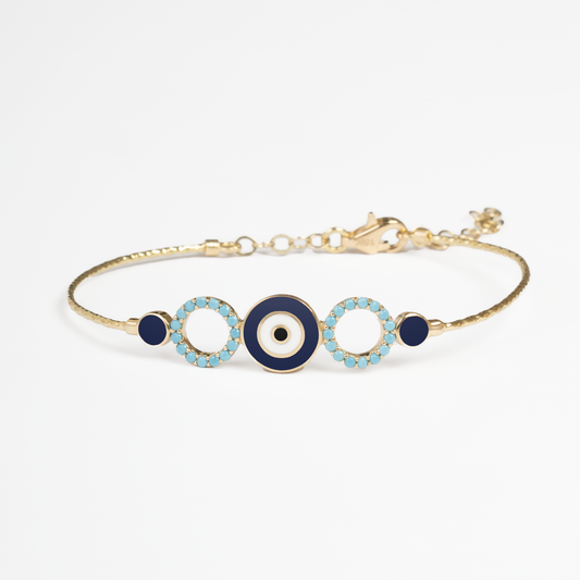 Blue Evil-Eye Bangle