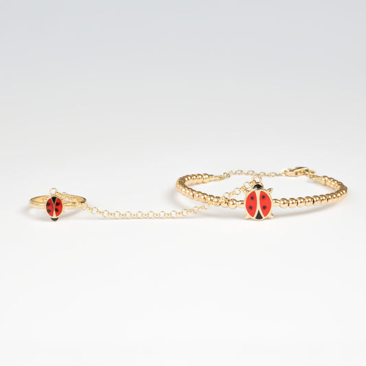 Lady Bug Hand Chain