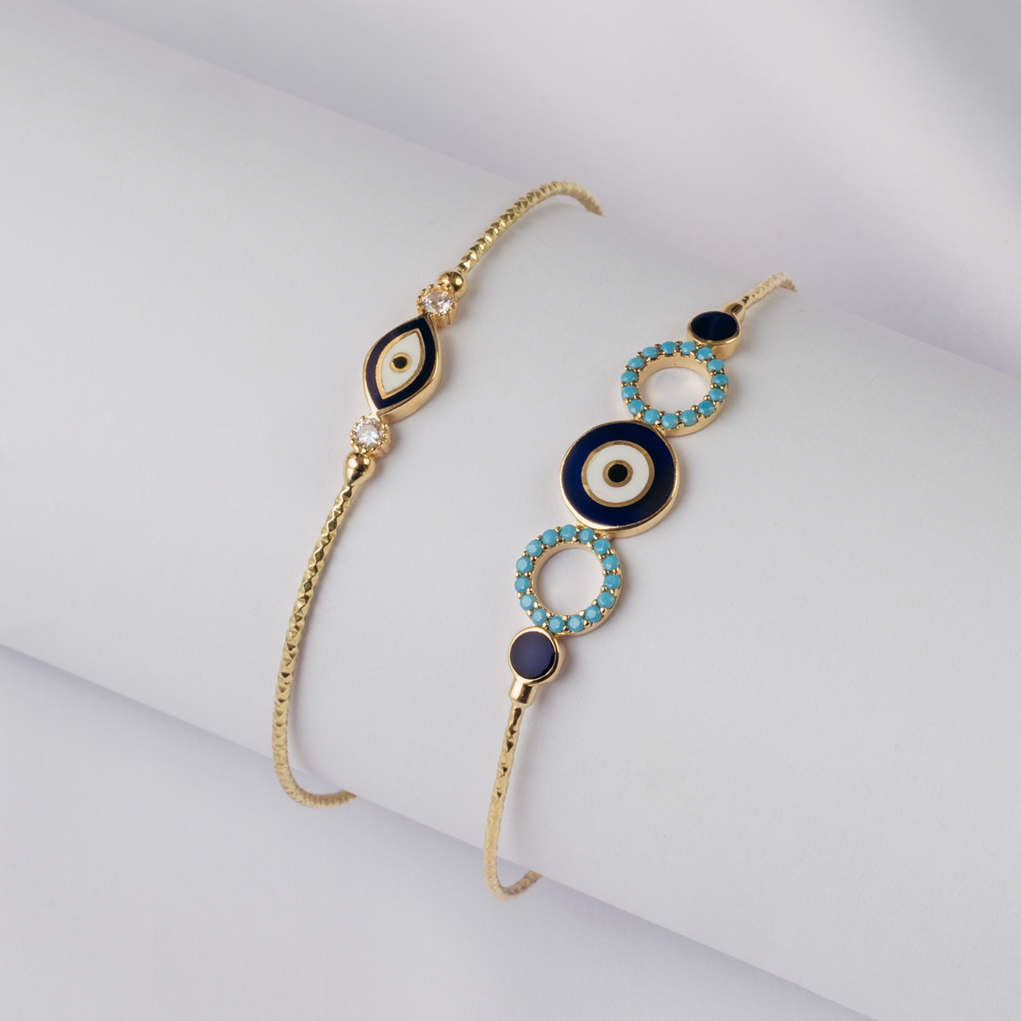 Blue Evil-Eye Bangle