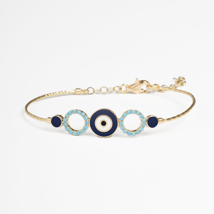Blue Evil-Eye Bangle