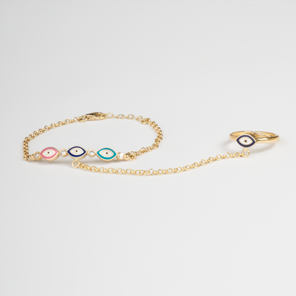 Evil Eye Hand Chain